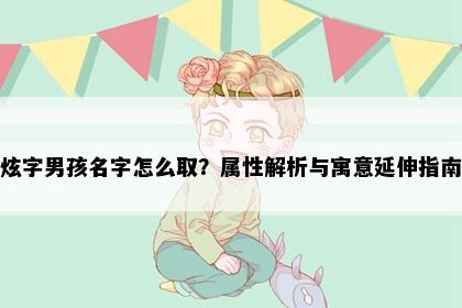 炫字男孩名字怎么取？属性解析与寓意延伸指南