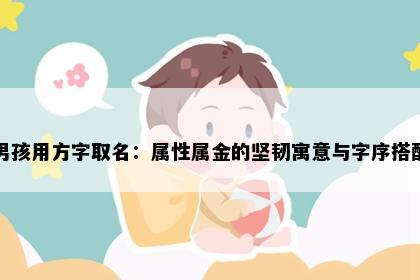 男孩用方字取名：属性属金的坚韧寓意与字序搭配