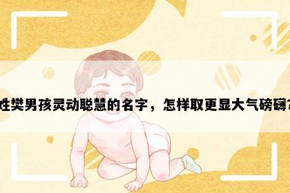 姓樊男孩灵动聪慧的名字，怎样取更显大气磅礴？