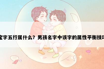 宝字五行属什么？男孩名字中该字的属性平衡技巧