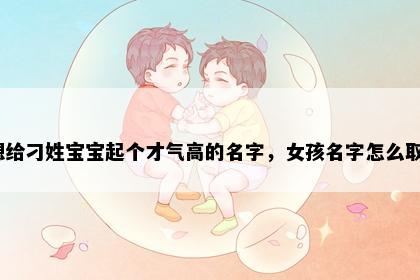想给刁姓宝宝起个才气高的名字，女孩名字怎么取？