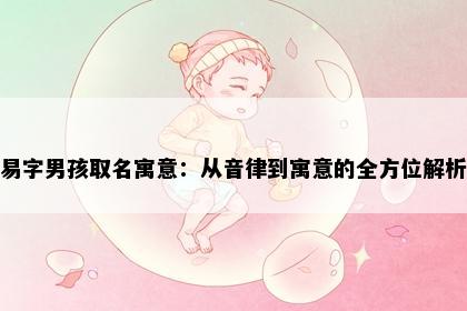 易字男孩取名寓意：从音律到寓意的全方位解析